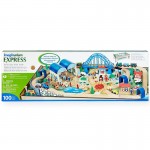 Set trenulete din lemn Universal All In One cu masuta de joaca Imaginarium